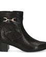 DAMES BOOTS+KORT LAARS-Zwart leer