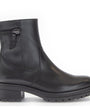 DAMES BOOTS+KORT LAARS-Zwart leer