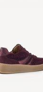 DAMES SPORTIEVE VETERSCHO-Rood suède/nubuck