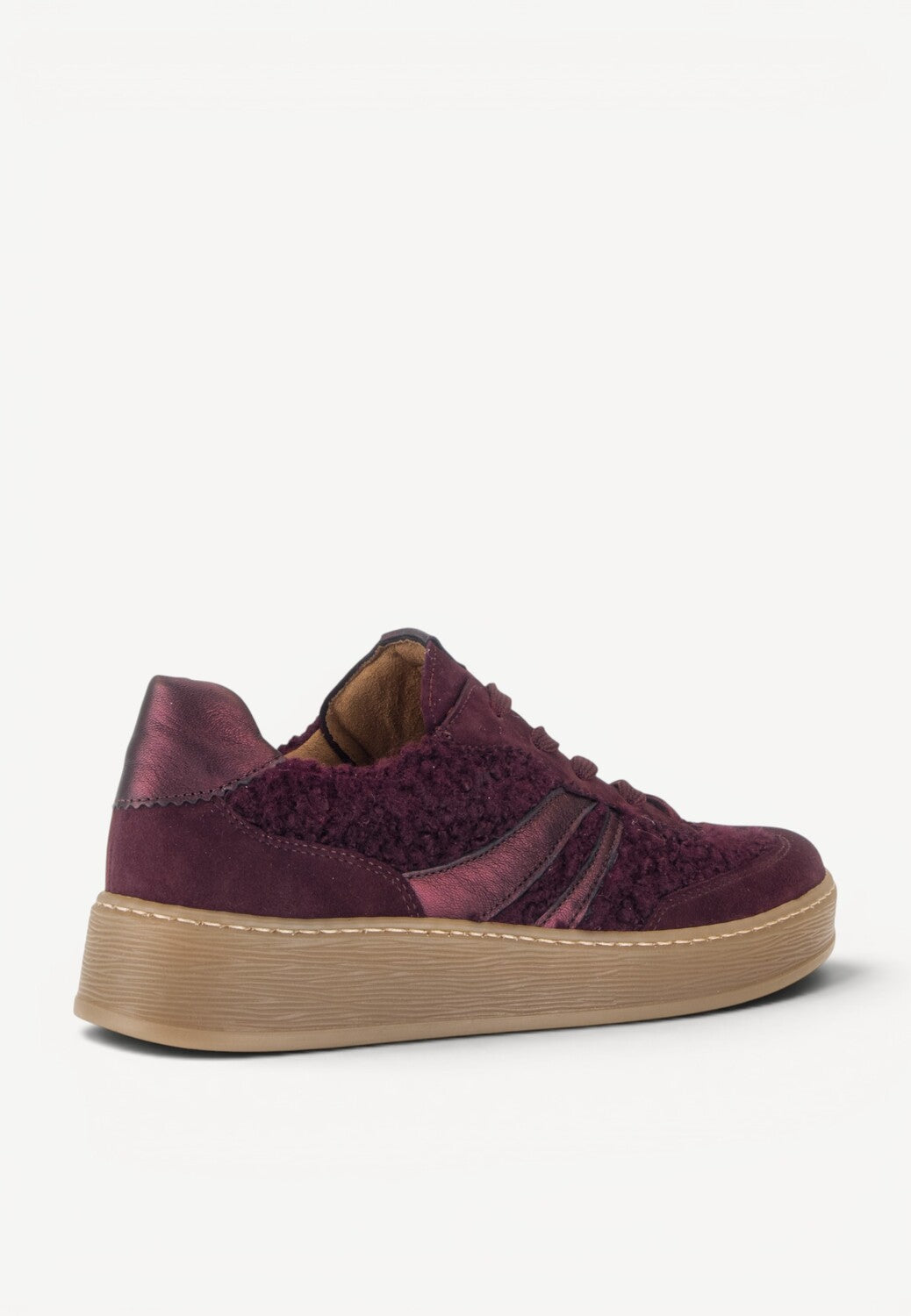 DAMES SPORTIEVE VETERSCHO-Rood suède/nubuck