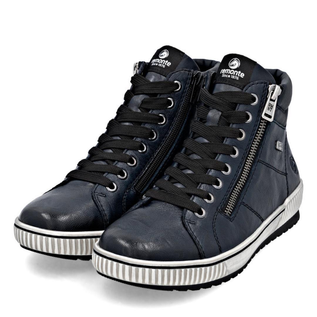 DAMES SPORTIEVE VETERSCHO-Blauw leer