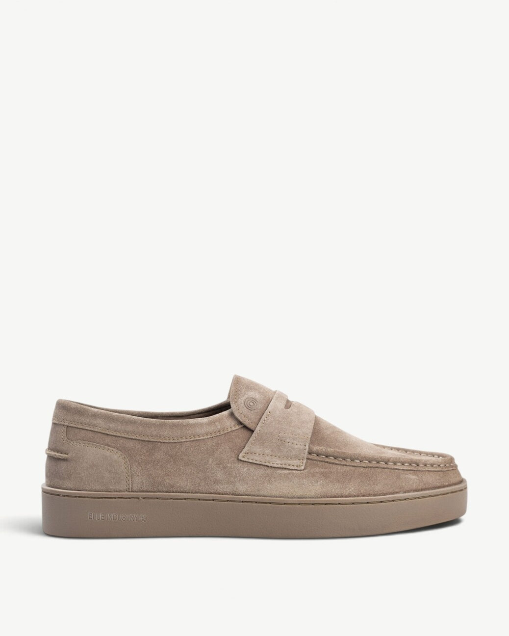 Heren instapper-Beige suède/nubuck
