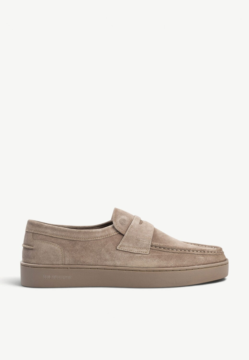 Heren instapper-Beige suède/nubuck