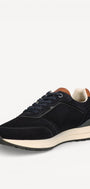 Heren veterschoenen-Blauw suède/nubuck