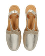 MUIL +SLINGBACK-Goud leer
