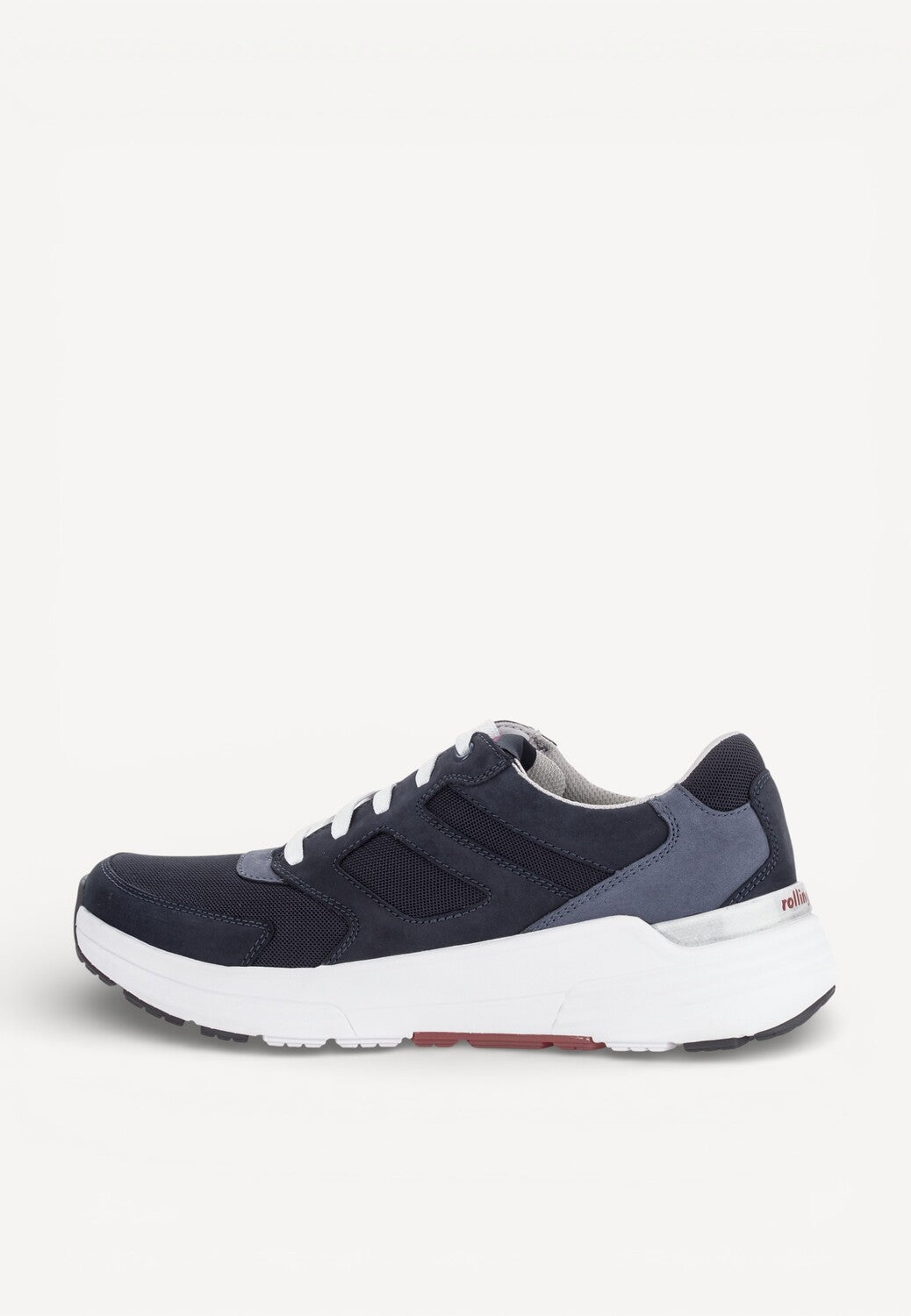 Heren veterschoenen-Blauw suède/nubuck