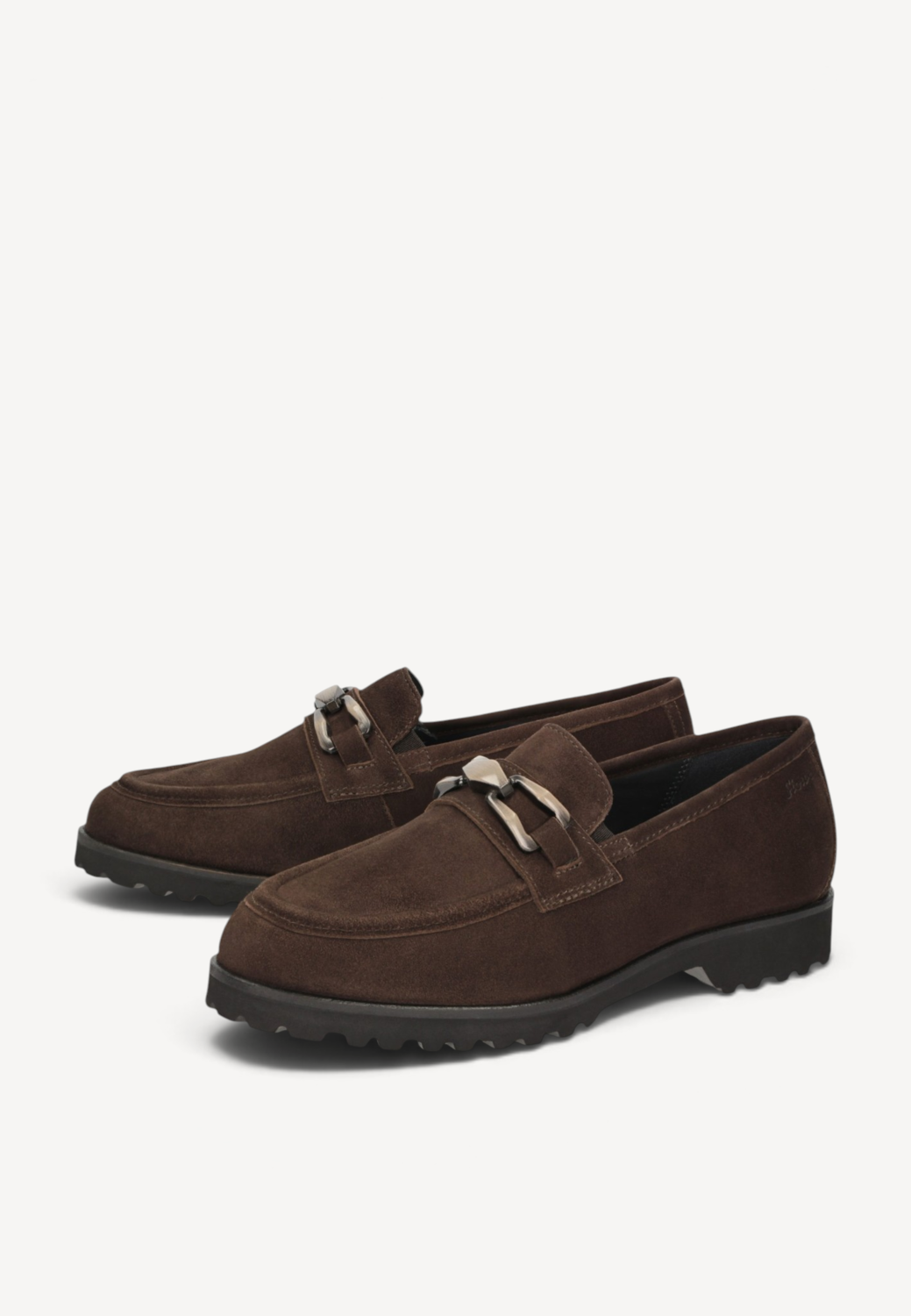 DAMES INSTAPSCHOENEN-Bruin suède