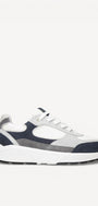 Heren veterschoenen-Blauw combi kleur