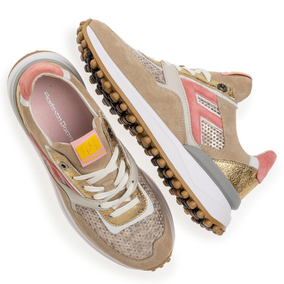 DAMES SPORTIEVE VETERSCHO-Beige combi kleur