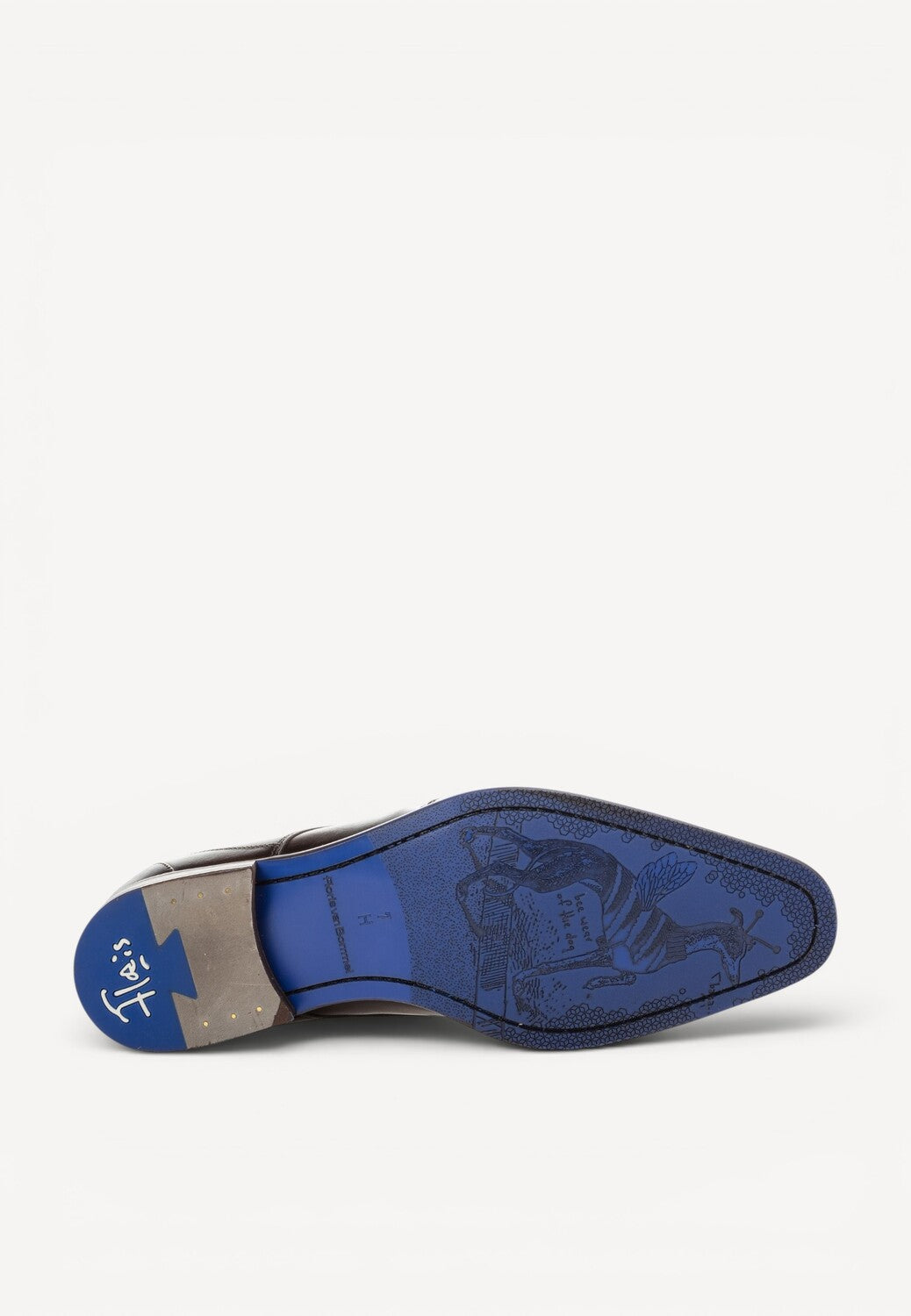 Heren veterschoenen-Bruin leer