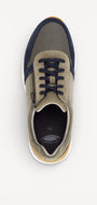 Heren veterschoenen-Blauw combi kleur