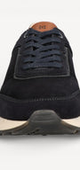 Heren veterschoenen-Blauw suède/nubuck