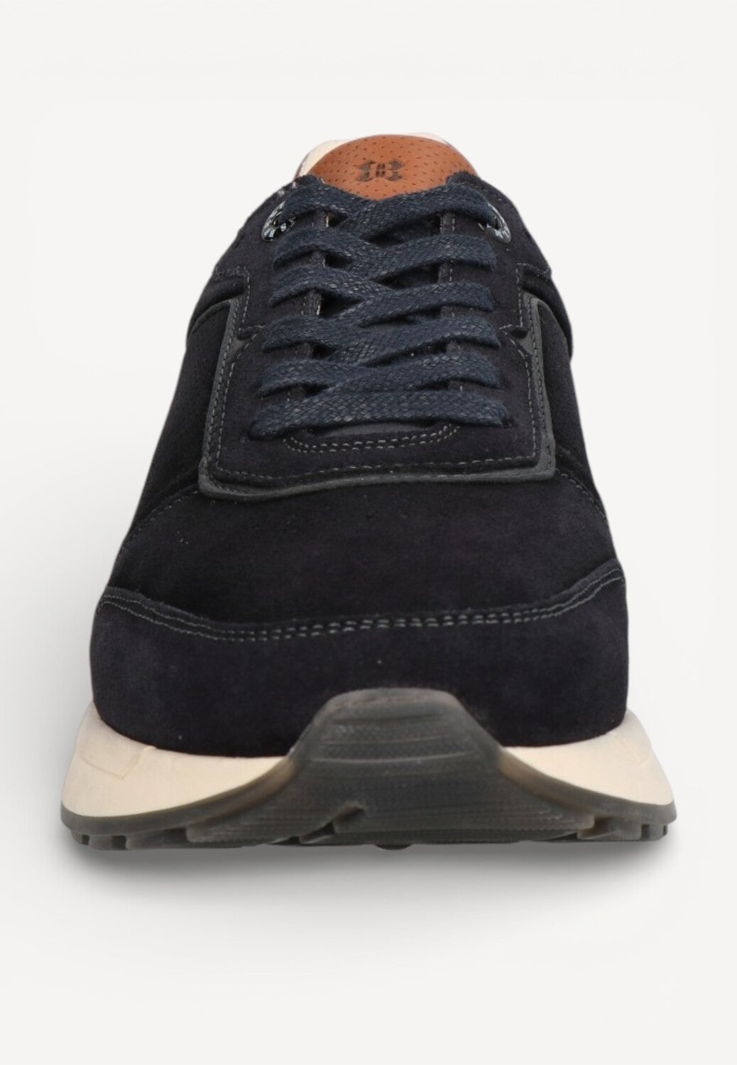 Heren veterschoenen-Blauw suède/nubuck