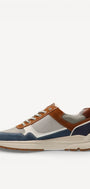Heren veterschoenen-Blauw combi kleur