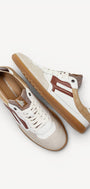 Heren veterschoenen-Beige combi kleur