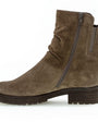 DAMES BOOTS+KORT LAARS-Beige suède/nubuck