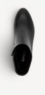DAMES BOOTS+KORT LAARS-Zwart leer