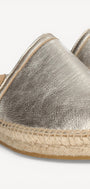 MUIL +SLINGBACK-Goud leer