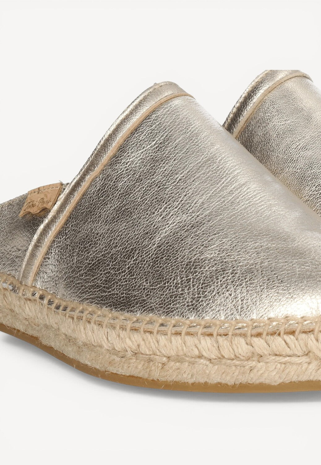 MUIL +SLINGBACK-Goud leer