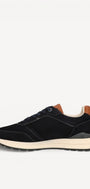 Heren veterschoenen-Blauw suède/nubuck