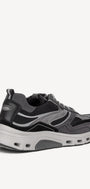 Heren veterschoenen-Zwart combi kleur