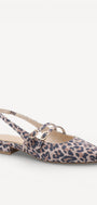 MUIL +SLINGBACK-Bruin combi kleur