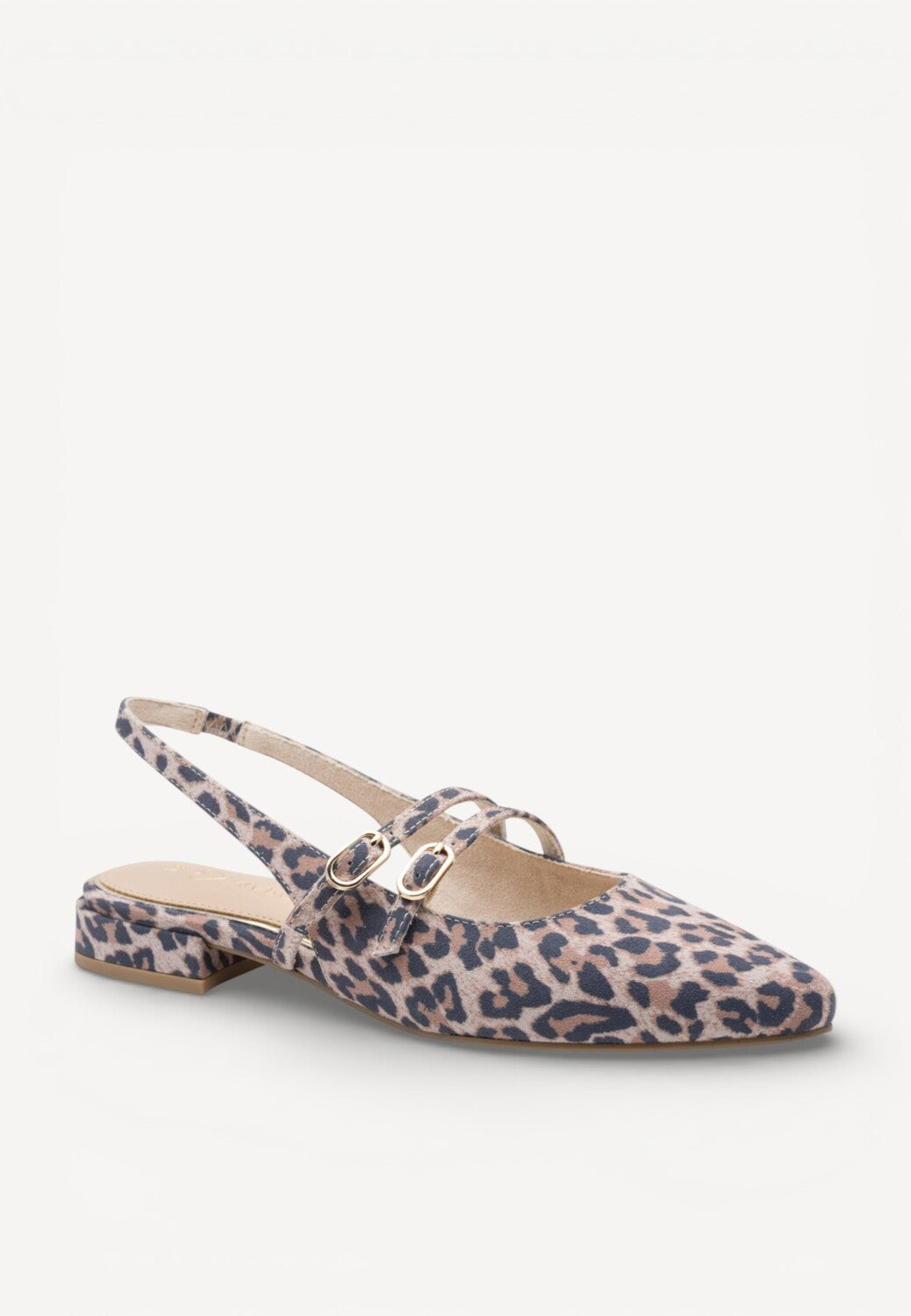 MUIL +SLINGBACK-Bruin combi kleur
