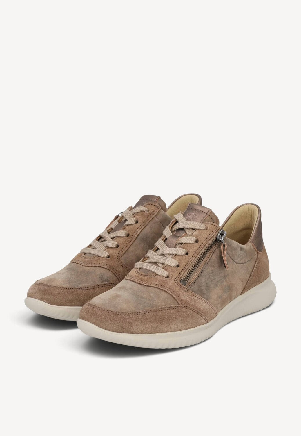 DAMES SPORTIEVE VETERSCHO-Beige suède/nubuck