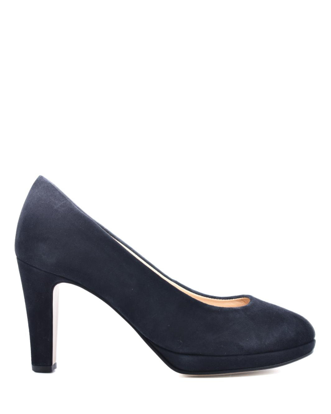 BALLERINAS + PUMPS-Blauw suède/nubuck
