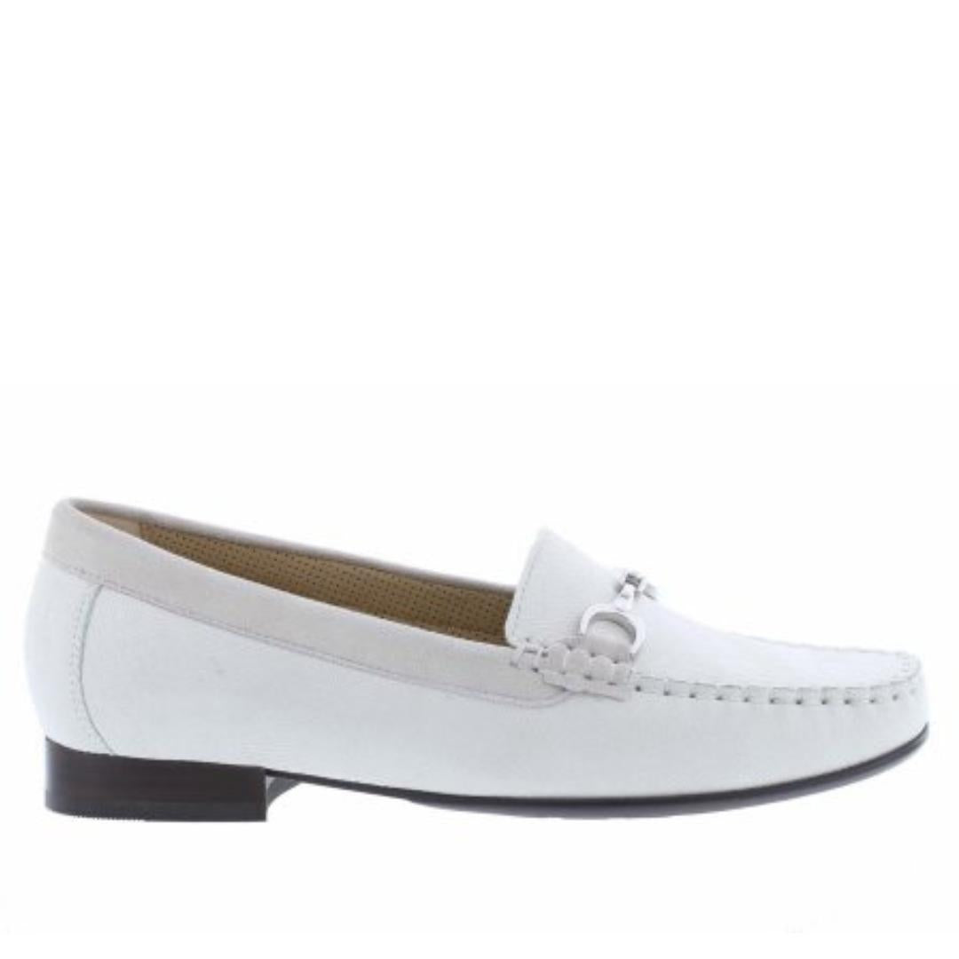 DAMES INSTAPSCHOENEN-Wit suède/nubuck