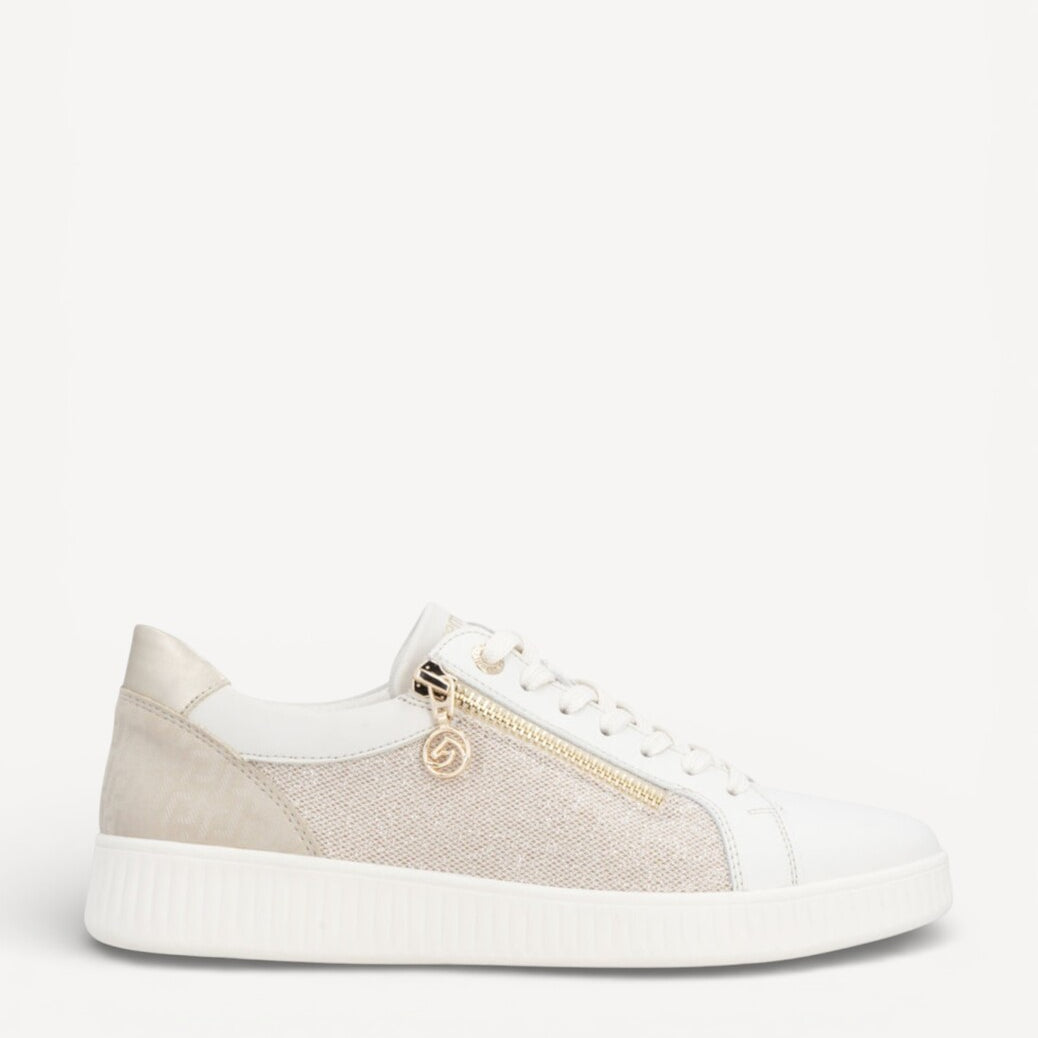 DAMES SPORTIEVE VETERSCHO-Wit leer