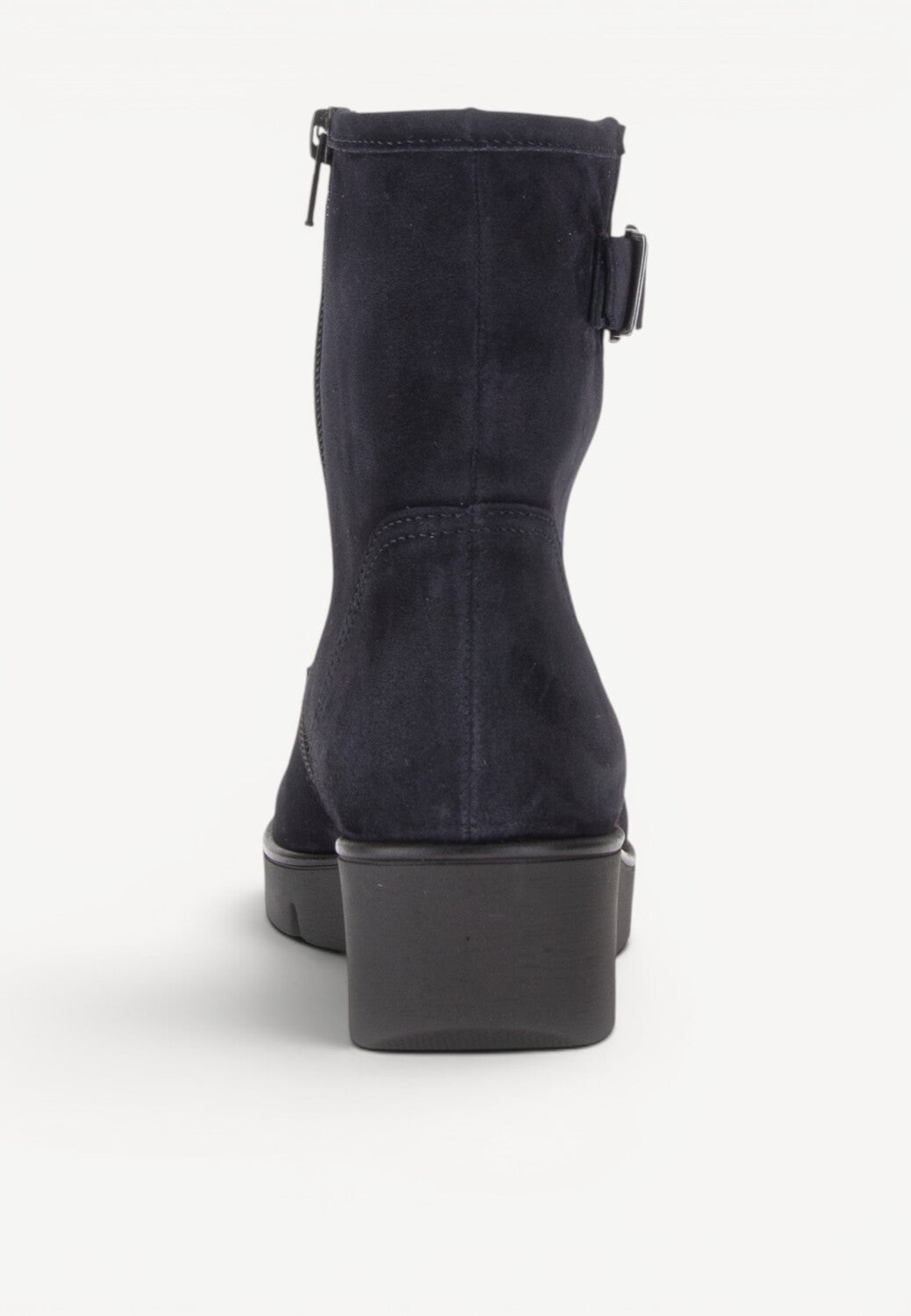 DAMES BOOTS+KORT LAARS-Blauw suède/nubuck