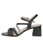 DAMES OPEN SCHOENEN-Zwart leer