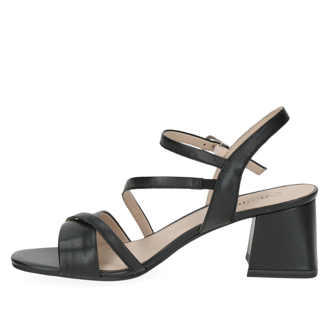 DAMES OPEN SCHOENEN-Zwart leer