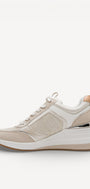 DAMES SPORTIEVE VETERSCHO-Beige leer