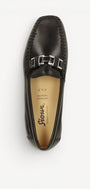 DAMES INSTAPSCHOENEN-Zwart leer