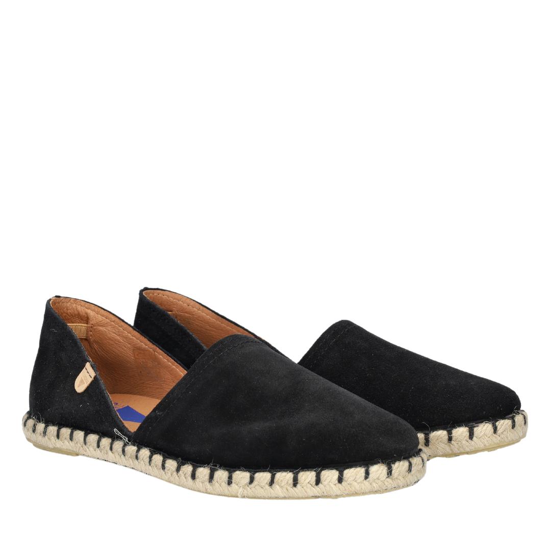 BALLERINAS + PUMPS-Zwart suède