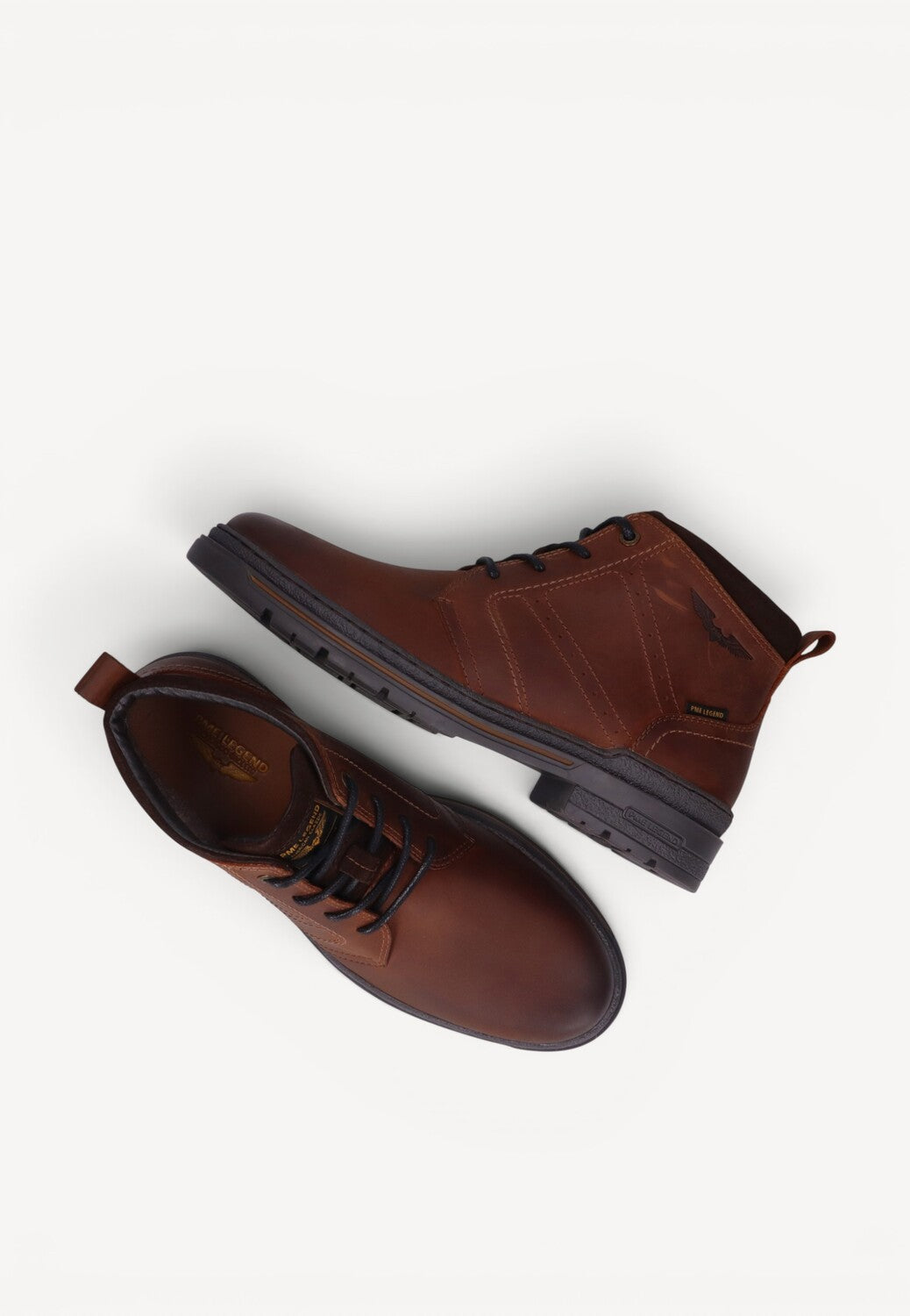 Heren boots-Bruin leer