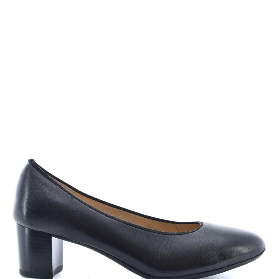 BALLERINAS + PUMPS-Zwart leer