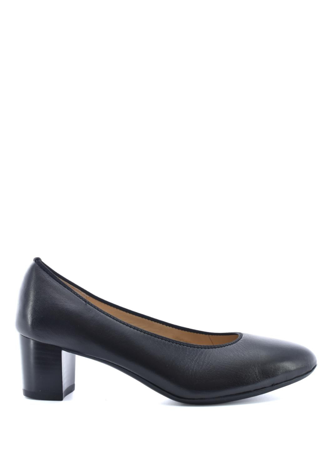BALLERINAS + PUMPS-Zwart leer