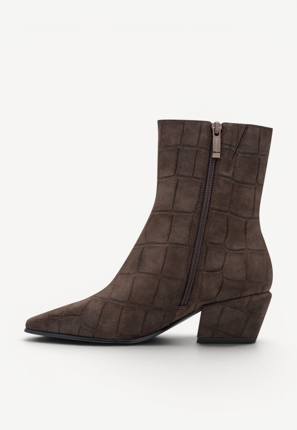 DAMES BOOTS+KORT LAARS-Bruin suède
