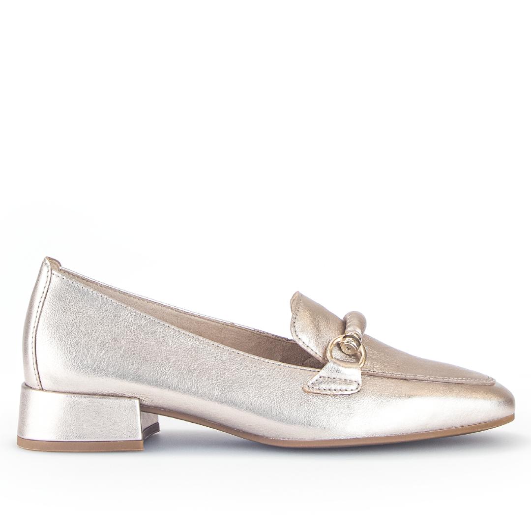 DAMES INSTAPSCHOENEN-Brons leer