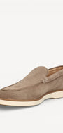 Heren instapper-Beige suède/nubuck