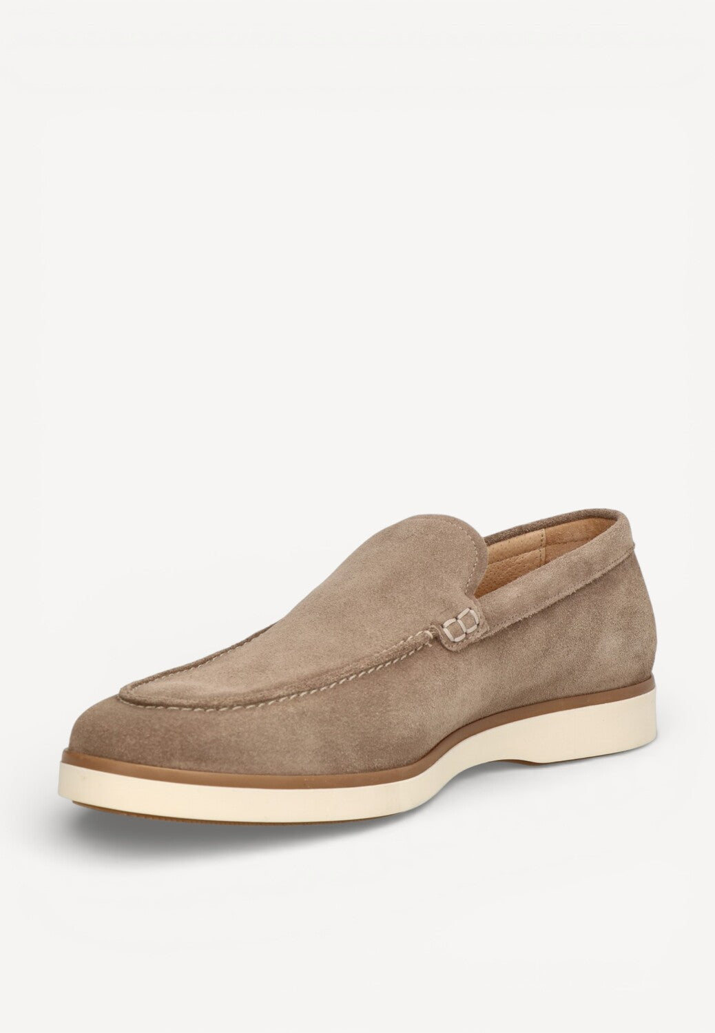 Heren instapper-Beige suède/nubuck
