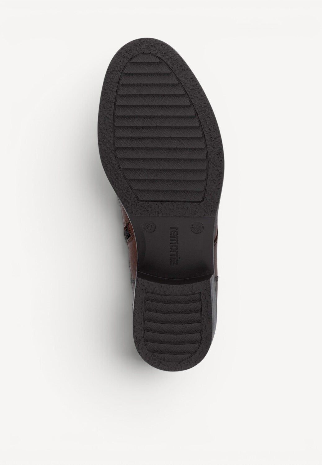 DAMES BOOTS+KORT LAARS-Bruin leer