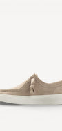 Heren veterschoenen-Beige suède/nubuck