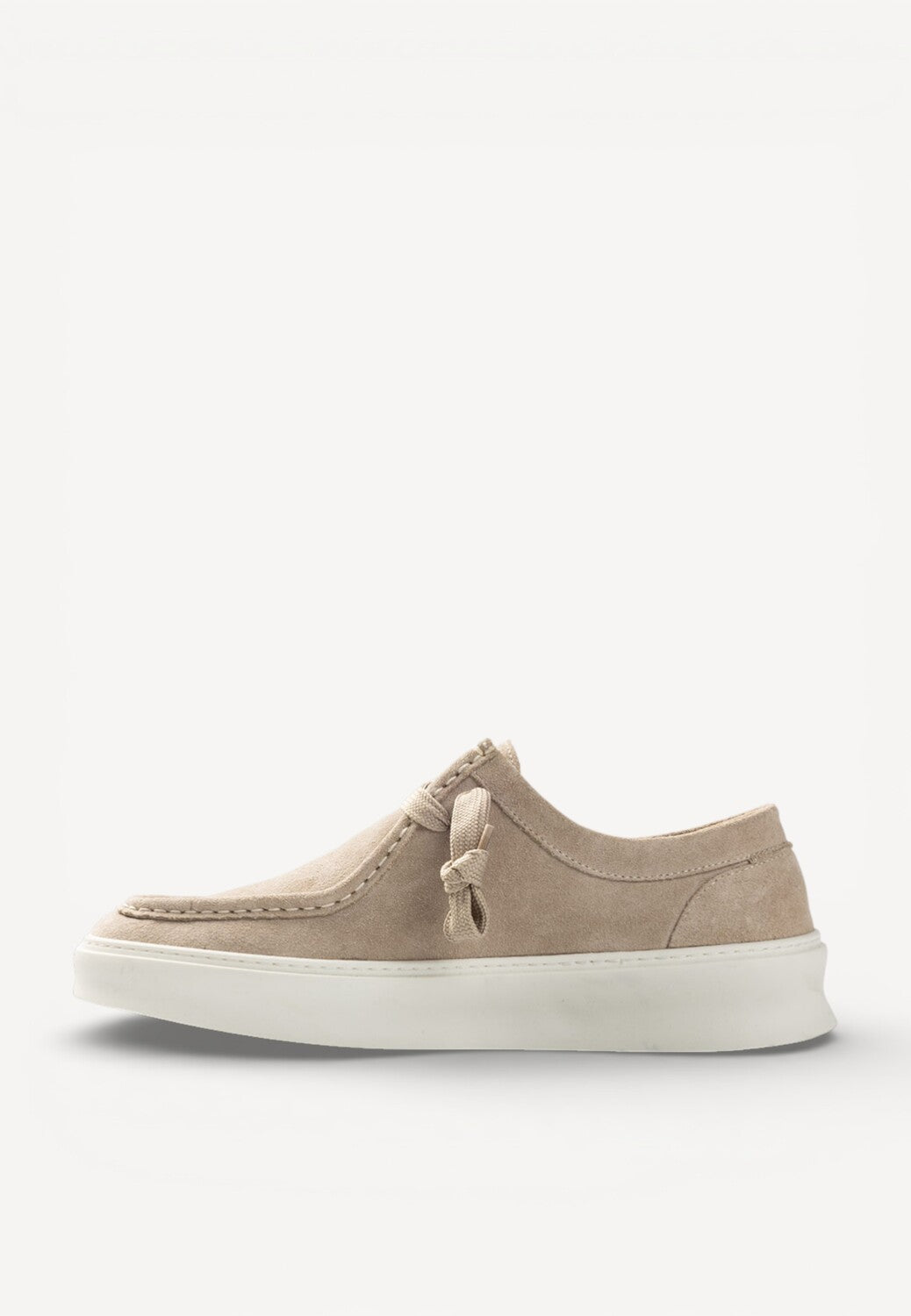 Heren veterschoenen-Beige suède/nubuck