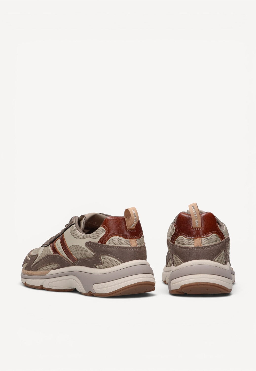 Heren veterschoenen-Beige suède/nubuck