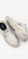 Heren veterschoenen-Beige combi kleur