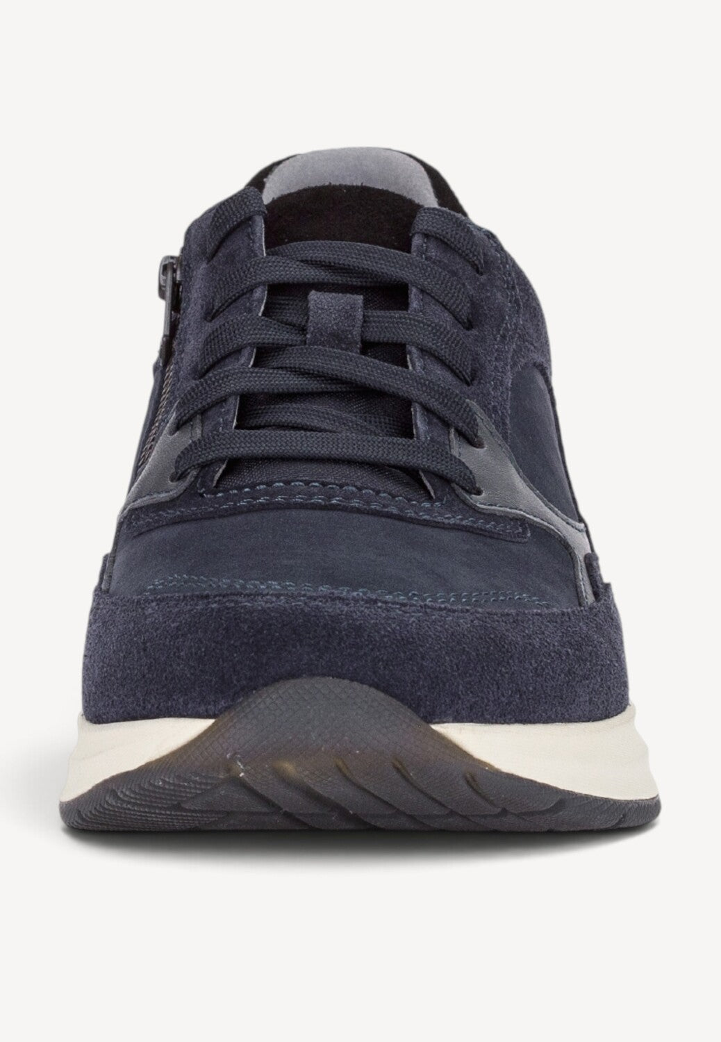 Heren veterschoenen-Blauw suède/nubuck